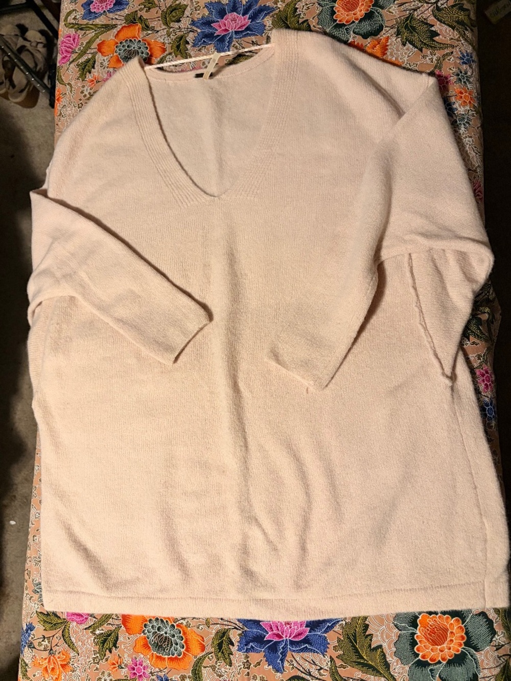Free people soft pink oversized sweater xs